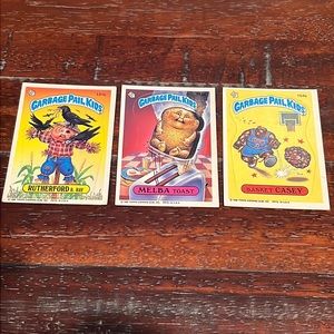 (3) Garbage Pail Kids 1986 Vintage Trading Cards